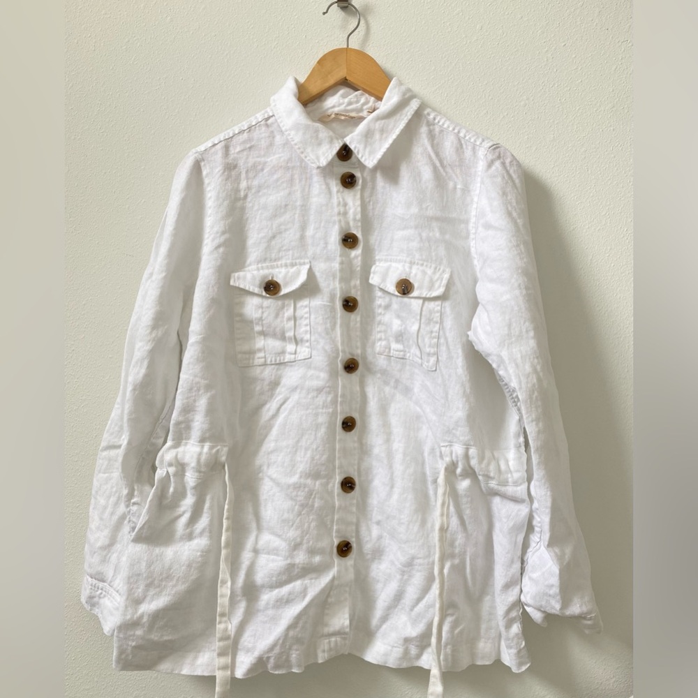 Soft Surrounding Linen Button Up Shirt - image 1